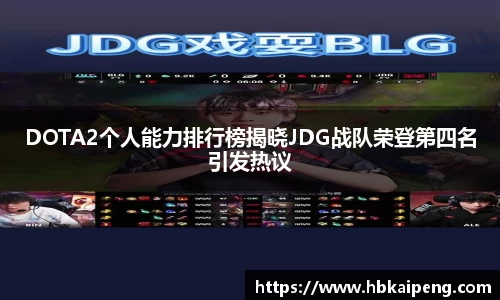 DOTA2个人能力排行榜揭晓JDG战队荣登第四名引发热议